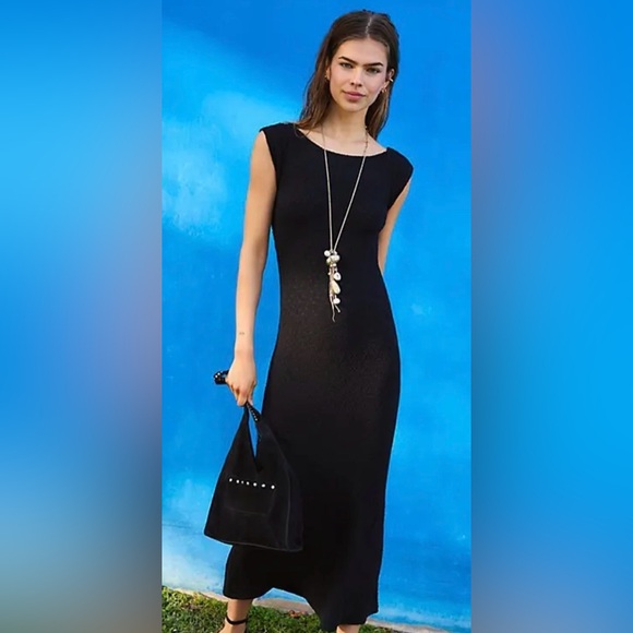 Free People Dresses & Skirts - NWT FREE PEOPLE FREE EST SARAH MIDI DRESS BLACK